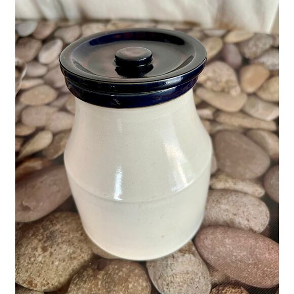 Potpourri Blue Denby Stoneware Jar w/Lid - Picture 1 of 7